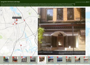 Screen capture of City of Dover GIS story map