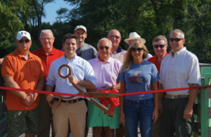 State and local officials dedicated the final phase of the Mispillion Greenway with the opening of Goat Island in 2014