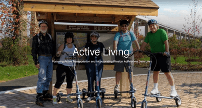 Screenshot of the Active Living Spark Page: Fostering Active Transportation and Incorporating Physical Activity Into Daily Life