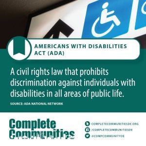 Americans with Disabilities Act (ADA): A civil rights law that prohibits discrimination against individuals with disabilities in all areas of public life.