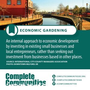 Economic Gardening: An internal approach to economic development by inversting in existing small businesses and local entrepreneurs, rather than seeking out investment from businesses based in other places.