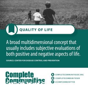 Quality of Life: A broad multidimensional concept that usually includes subjective evaluations of both positive and negative aspects of life.