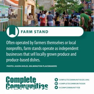 Farm Stand. Often operated by farmers themselves or local nonprofits, farm stands operate as independent businesses that sell locally grown produce and produce-based dishes.