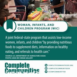 Women, Infants, and Children Program (WIC). A joint federal-state program that assists low-income women, infants, and children “by providing nutritious foods to supplement diets, information on healthy eating, and referrals to health care.”